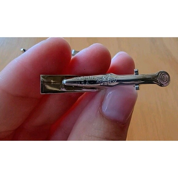 Set Of Three Foster Silver Cufflinks With 2 Matching Tie Pins With Deep Blue - Picture 5 of 6